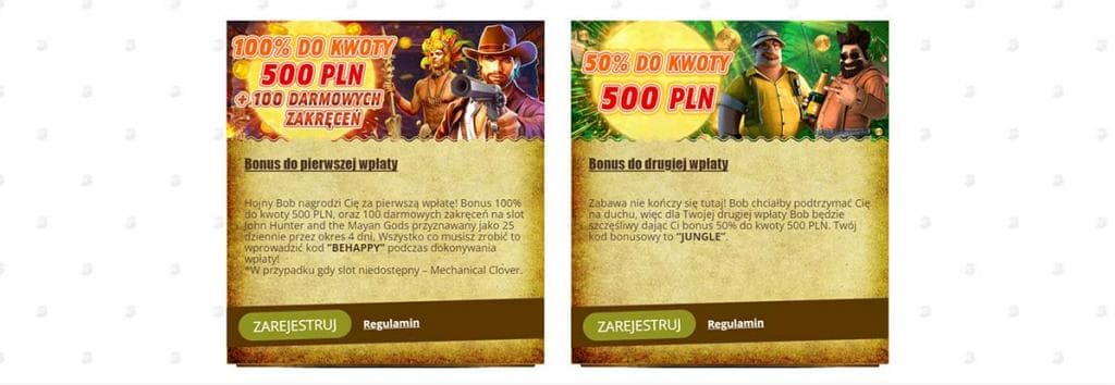 Bonusy kasynowe i promocje w kasynie online Bob