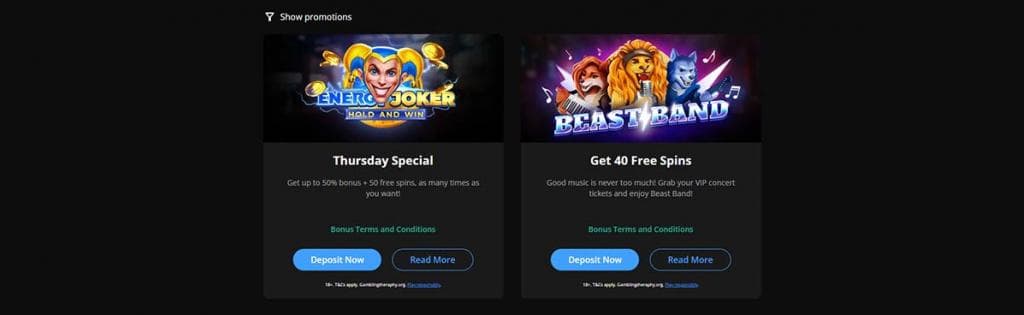 bonusy i promocje kasynowe, bCasino, darmowe spiny, bonus, Energy Joker, Beast Band, oferta specjalna, depozyt, gry slotowe