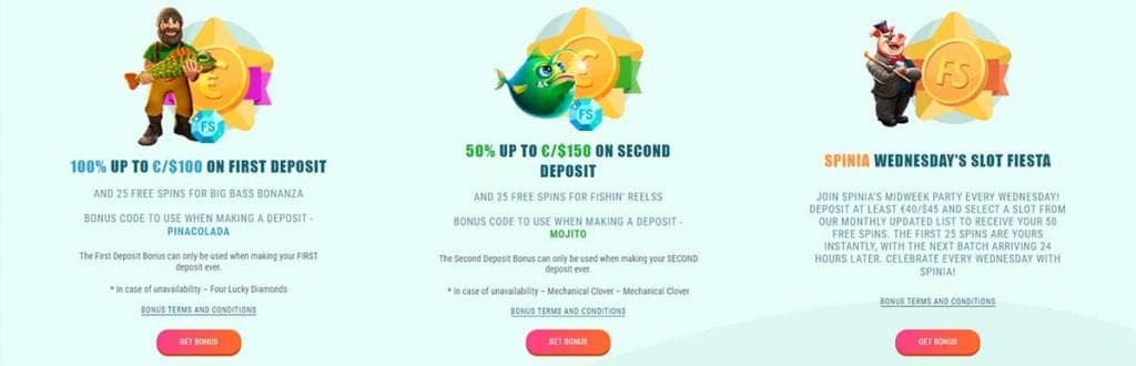 spinia casino bonus
