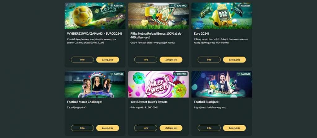 lemon kasyno, promos, Bonus powitalny