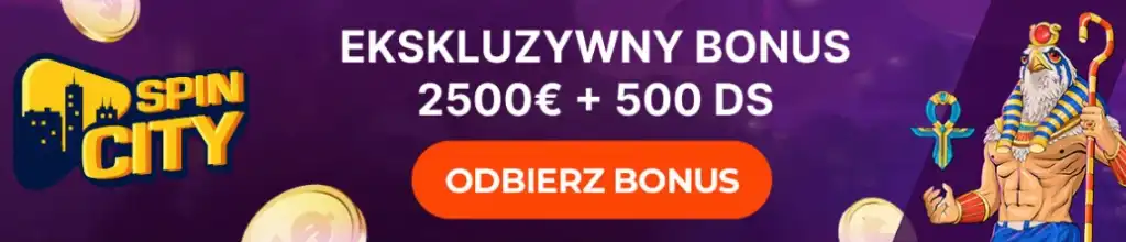 ekskluzywny bonus, spin city, odbierz bonus