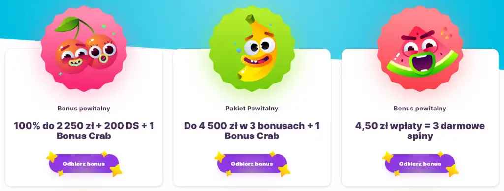 Bonusy i promocje, Oferta bonusu powitalnego, Nomini Casino