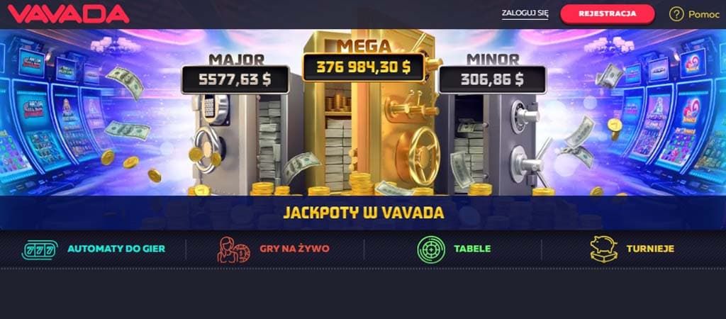 Kasyno online, Vavada, jackpot, sejf, pieniądze, automaty do gier, gry na żywo, rejestracja, hazard online, strona internetowa