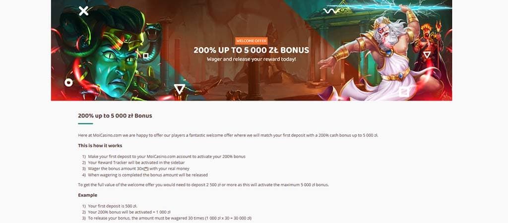 bonus powitalny, moi kasyno, kasyno online