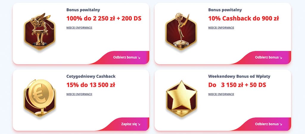 bonusy, promocje, kasyno infity, kasyno online