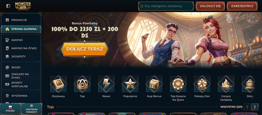 monster win casino, kasyno online, strona internetowa