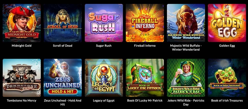 gry kasynowe, automaty online, Luckera Casino, lista gier, Midnight Gold, Scroll of Dead, Sugar Rush, Majestic Wild Buffalo