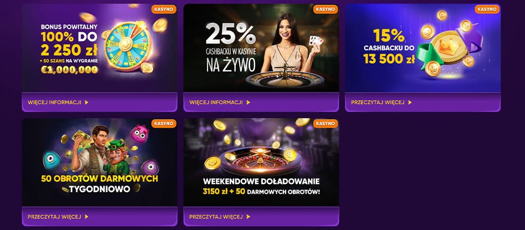 bonusy, promocje, kasyna online
