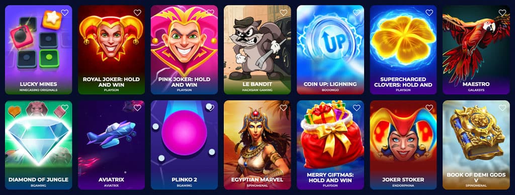 kasyno online gry, Lucky Mines, Royal Joker, Pink Joker, Coin Up Lightning, Supercharged Clovers, Maestro, Diamond of Jungle