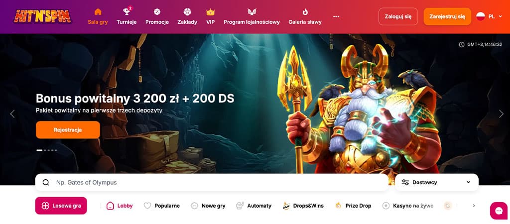 HitnSpin Casino, na żywo, automaty, kostki, pakiet powitalny, kobiety, karty, hazard online