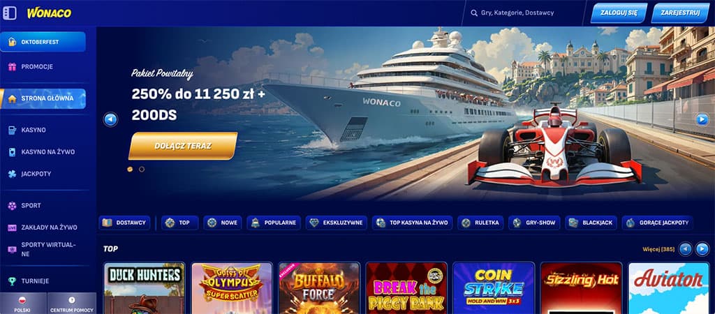 Wonaco Casino online w 2026, kasyno online