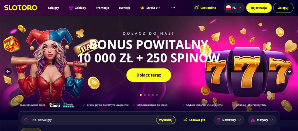 Slotoro Casino, Szybkie Wypłaty, online casino