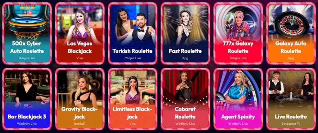 Bonusy dostępne w Casino Gambiva, Gry Karciane w Kasynie na Żywo