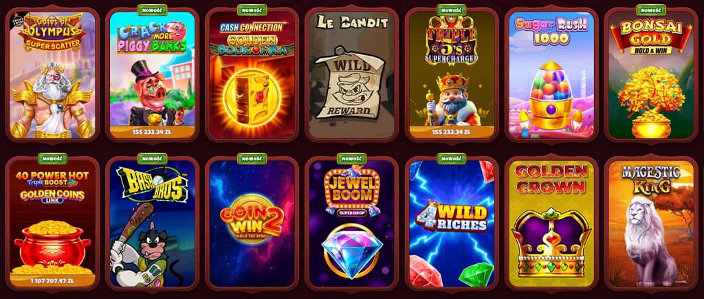 Gry Slot z Oferty Kasyna Magius - Gates of Olympus, Gonzo's Quest, Book of Dead