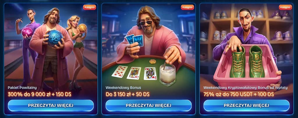 Darmowych Spinów na Bonus Powitalny po Rejestarcji