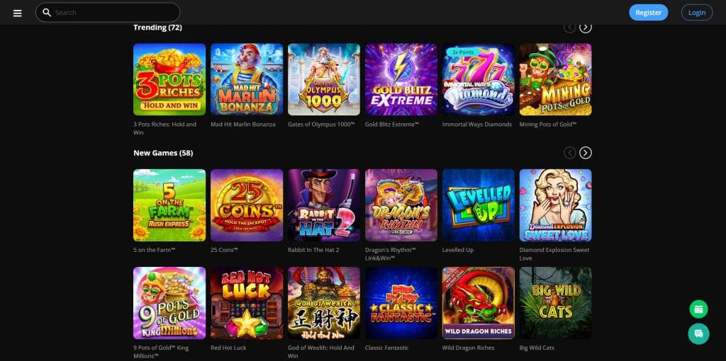 bCasino, gry kasynowe online, najnowsze sloty, popularne gry, automaty, 3 Pots of Riches, Gates of Olympus, Gold Blitz Extreme