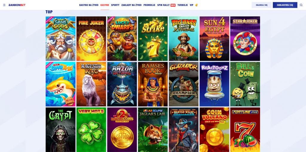 Cash Gods, Fire Joker, Lucky Dwarfs, Big Bass Amazon Xtreme, Sun of Egypt 4, Star Joker, automaty online