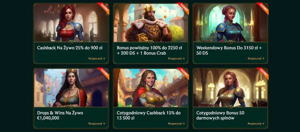 Casinia casino promotion, cashback, darmowe obroty