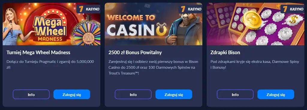 Bison Casino, casino, win, Bonus powitalny